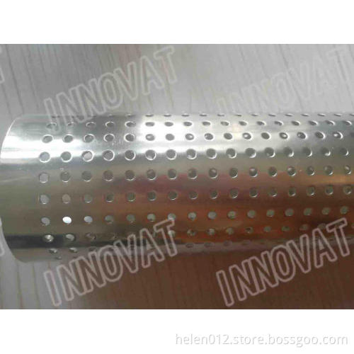 Long Hole Decorative Perforated Stainless Steel Pipe /Tube With Straight Weld Seam